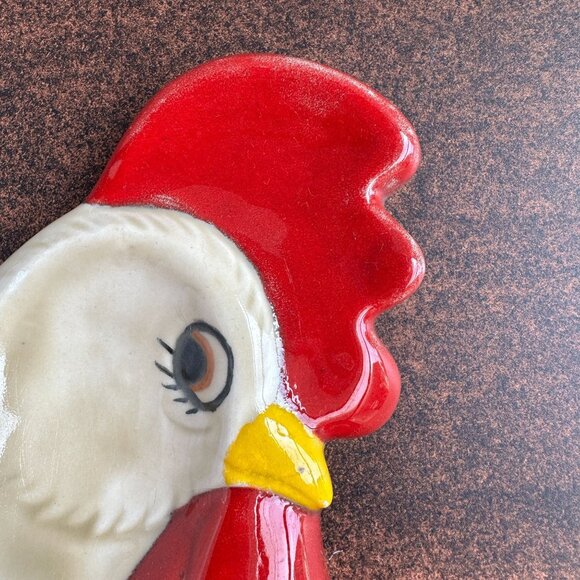 Hand-Painted Ceramic Chicken Spoon Rest - Picture 3 of 7